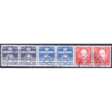 Hæftesammentryk. AFA nr. HS 18 **, postfrisk, stemplet FDC