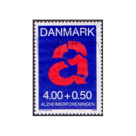 1999. Alzheimerforeningen. AFA nr. 1220x, variant stemplet    Stemplet FDC