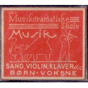 Frimærkepenge 1 Øre "Den Musikdramatiske skole"