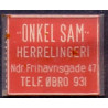 Frimærkepenge 1 Øre " Onkel Sam Herrelingeri" Rød