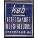 Frimærkepenge 1 Øre " Køb Istedgaards Rugsigtebrød" Blå