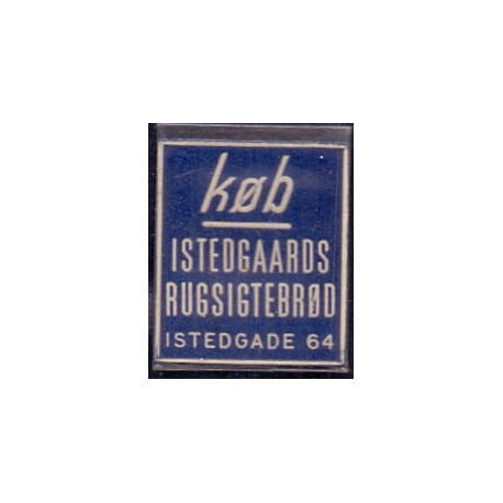 Frimærkepenge 1 Øre " Køb Istedgaards Rugsigtebrød" Blå