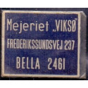 Frimærkepenge 1 Øre "Mejeriet VIKSØ" Blå