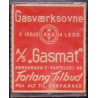 Frimærkepenge 1 Øre "Gasværksovne GASMAT" Rød