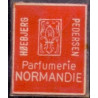Frimærkepenge 1 Øre "Parfumere NORMANDIE" Rød