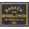 Frimærkepenge 1 Øre "BANKEN for Brørup og Omegn" Gul/sort