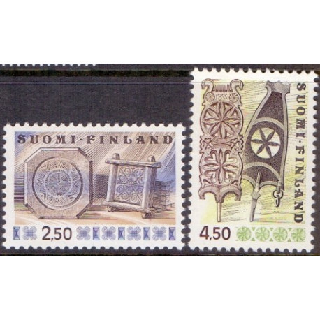 Finland. 1989. Brugsværdier. AFA nr. 788-89a **       , postfrisk stemplet