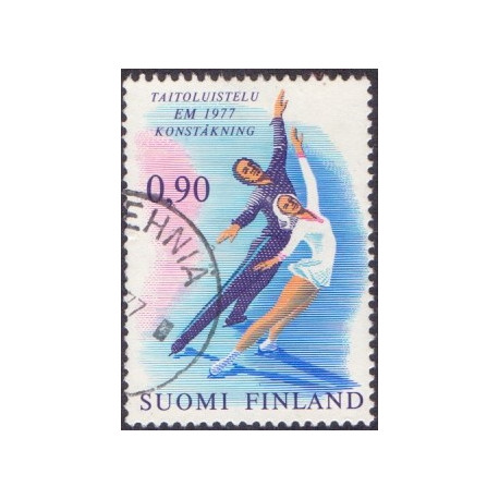 Finland. 1977. Kunstskøjteløb. AFA nr. 809 **    , postfrisk stemplet