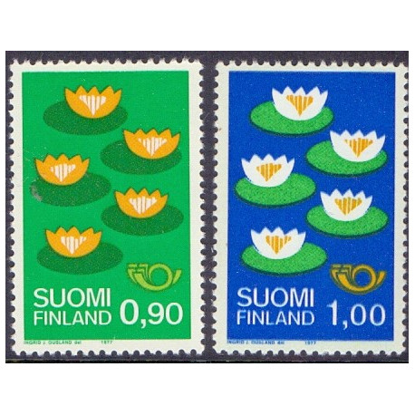Finland. 1977. Nordisk rød 1. oplag. AFA nr. 810F-11F **    , postfrisk stemplet