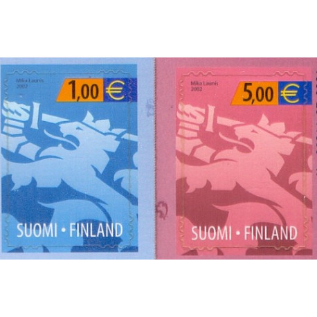 Finland. 2002. Finske løvevåben. AFA 1581-82 **    , postfrisk stemplet