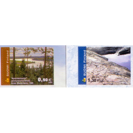 Finland. 2002. Klippegrund og Nåleskov. AFA 1583-84 **   , postfrisk stemplet