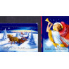 Finland. 2002. Juleslæde og juleengel. AFA nr. 1616-17 **   , postfrisk stemplet