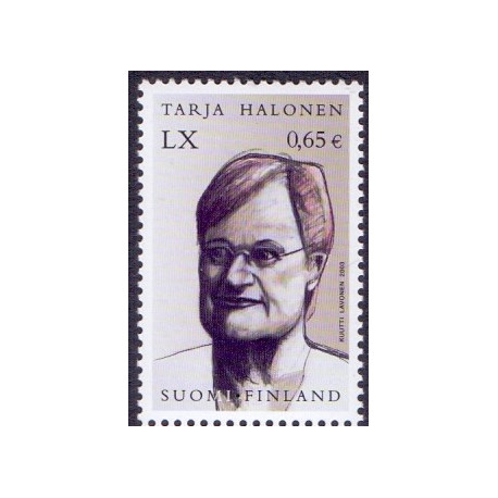 Finland. 2003. Finlands præsident. AFA nr. 1668  **   , postfrisk stemplet