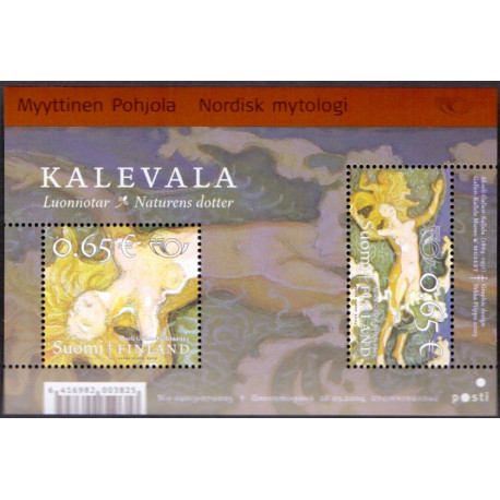 Finland. 2004. Nordisk mytologi, miniark. AFA nr. 1690-91  **       , postfrisk stemplet