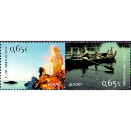 Finland. 2004. Europafrimærker. parstykke. AFA nr. 1692-93  **       , postfrisk stemplet