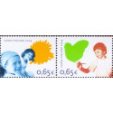 Finland. 2004. Børns rettigheder, parstykke. AFA nr. 1712-13  **       , postfrisk stemplet