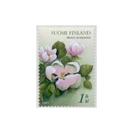 Finland. 2005. Æbleblomst. AFA nr. 1729  **      , postfrisk stemplet
