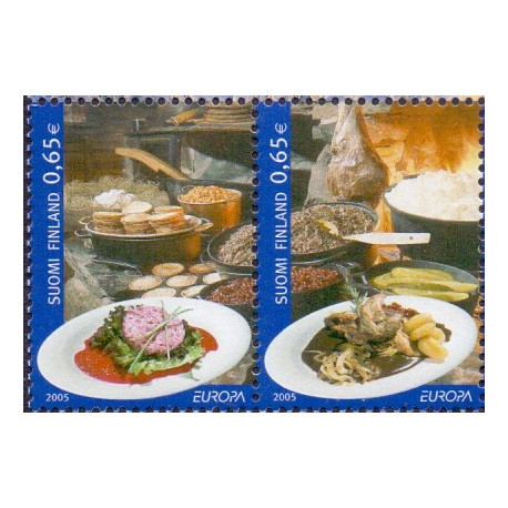 Finland. 2005. Europafrimærker, parstykke. AFA nr. 1739-40 **      , postfrisk stemplet
