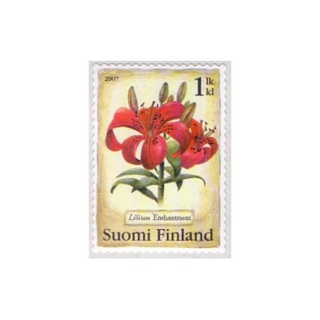 Finland. 2007. Lilje. AFA nr. 1829 **   , postfrisk stemplet
