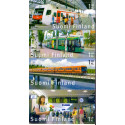 Finland. 2007. Kollektiv trafik, sammentryk AFA nr. 1840-43 **   , postfrisk stemplet