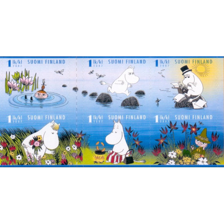 Finland. 2007. Sommer i  Mumidalen, sammentryk AFA nr. 1844-49 **   , postfrisk stemplet