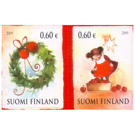 Finland. 2009. Julefrimærker. AFA nr. 1999-2000 **       ,       postfrisk stemplet