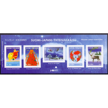 Finland. 2010. Finland-Japan fællesudgave. miniark AFA nr. 2073 **        , stemplet postfrisk