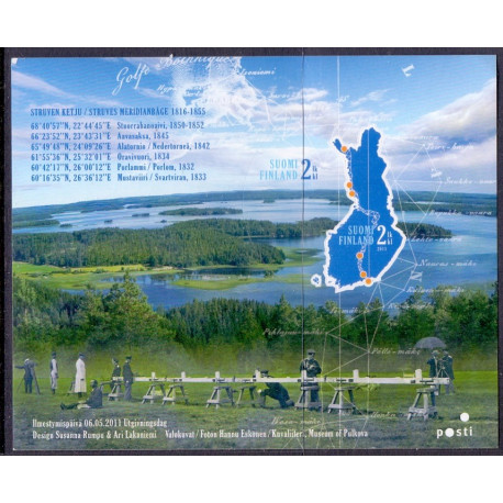 Finland. 2011. UNESCO Stuves kæde, miniark. AFA nr. 2121 **   , stemplet postfrisk