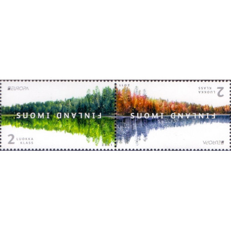 Finland. 2011. Europamærker, parstykke. AFA nr. 2122-23 **   , stemplet postfrisk