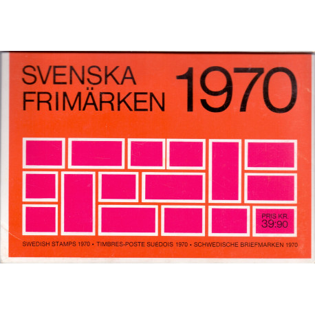 Sverige/Sweden. Complet Year set 1970