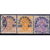 Sverige. 1920. Luftpost 10/3-50/4 Øre. AFA nr. 138-40 **  postfrisk stemplet FDC st,