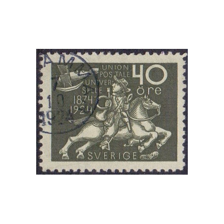 Sverige. 1924. Verdenspostforeningen, 40 Øre, AFA nr. 181 **  postfrisk stemplet FDC st,