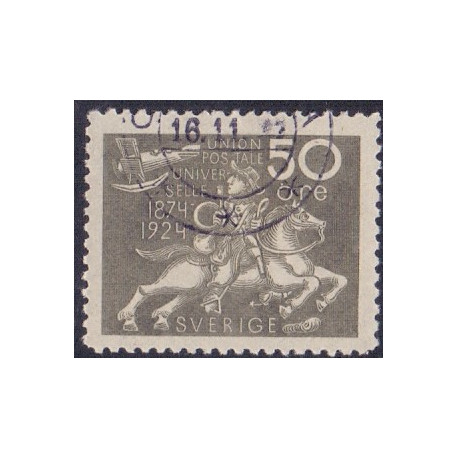 Sverige. 1924. Verdenspostforeningen, 50 Øre, AFA nr. 183 **   postfrisk stemplet FDC st,