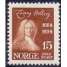 Norge. 1934. Ludvig Holbergs fødsel. 15 Øre. AFA nr. 168 ** st. stemplet postfrisk