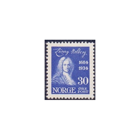 Norge. 1934. Ludvig Holbergs fødsel. 30 Øre. AFA nr. 170 ** st. stemplet postfrisk