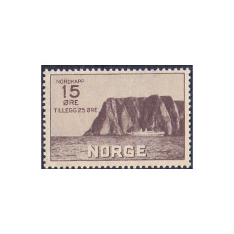 Norge. 1930. Nordkap I. 15+25 Øre. AFA nr. 159 **  st. stemplet postfrisk