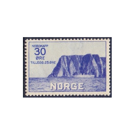 Norge. 1930. Nordkap I. 30+25 Øre. AFA nr. 161 **  st. stemplet postfrisk