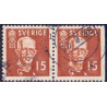 Sverige. 1938, Kong Gustav V. 80 År. AFA nr. 256B & 256Ch **   postfrisk stemplet FDC st,