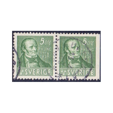 Sverige. 1939. P.H. Ling, 5 Øre, AFA 258B & 258Ch **  postfrisk stemplet FDC st,