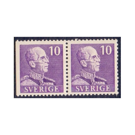Sverige. 1939-41. Kong Gustav V. 10 Øre. AFA 265Cv & 265B **  postfrisk stemplet FDC st,