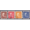 Sverige. 1936. Båndmærker 15-30 Øre, HVIDT papir, AFA nr.  244-47 st.  postfrisk stemplet FDC st,