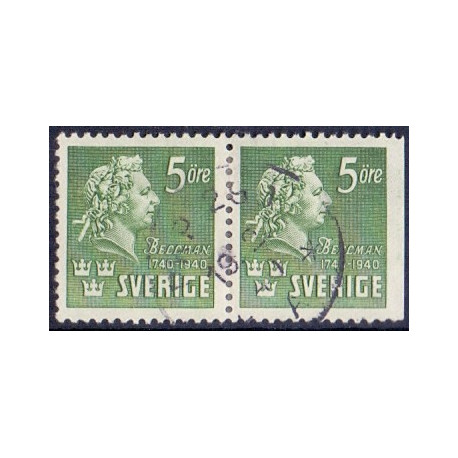 Sverige. 1940. Carl Belmann, 3 sider, AFA nr. 283B & 283Ch **     postfrisk stemplet FDC st,
