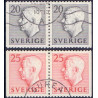 Sverige. 1952. Farve og suppleringsværdier, AFA nr. 375Cv-376Ch ** (2)   postfrisk stemplet FDC st,
