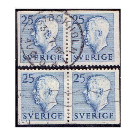 Sverige. 1954. Farve og suppleringsværdier, 2 vinkelsider, AFA nr. 397Dvo & 397Dhn ** (2)   postfrisk stemplet FDC st,