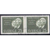 Sverige. 1963. Nobelpristager 1903, i vandret par. AFA nr. 519Cv/Ch **  postfrisk stemplet FDC st,