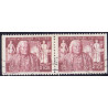 Sverige. 1961. J. Alströmer, i vandret par. AFA nr. 479Cv/Ch ** postfrisk stemplet FDC st,