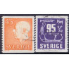Sverige. 1964. Suppleringsværdier, 45-95 Øre. AFA nr. 533-34 **     postfrisk stemplet FDC st,