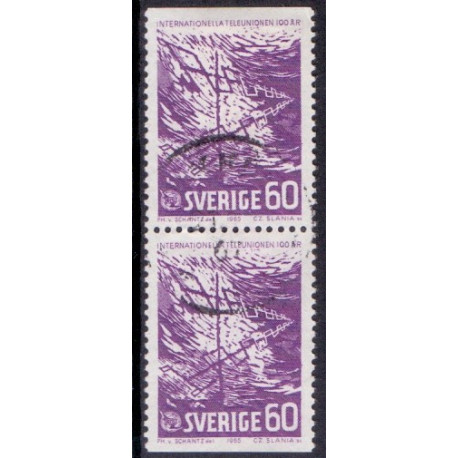 Sverige. 1965. UIT 100 år. AFA nr. 540Co & 540Cn **    postfrisk stemplet FDC st,