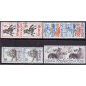 Sverige. 1967. Posthistorie og natur,  AFA nr. 596Co-599Ch ** (4 par)    postfrisk stemplet FDC st,