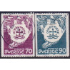 Sverige. 1968. Kirkernes Verdensråd,  70-90 Øre, AFA nr. 618-19 **        postfrisk stemplet FDC st,